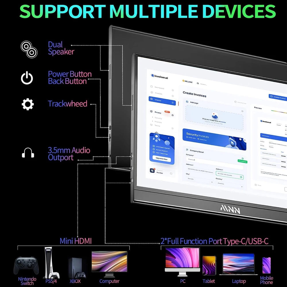MNN Portable Laptop Monitor
