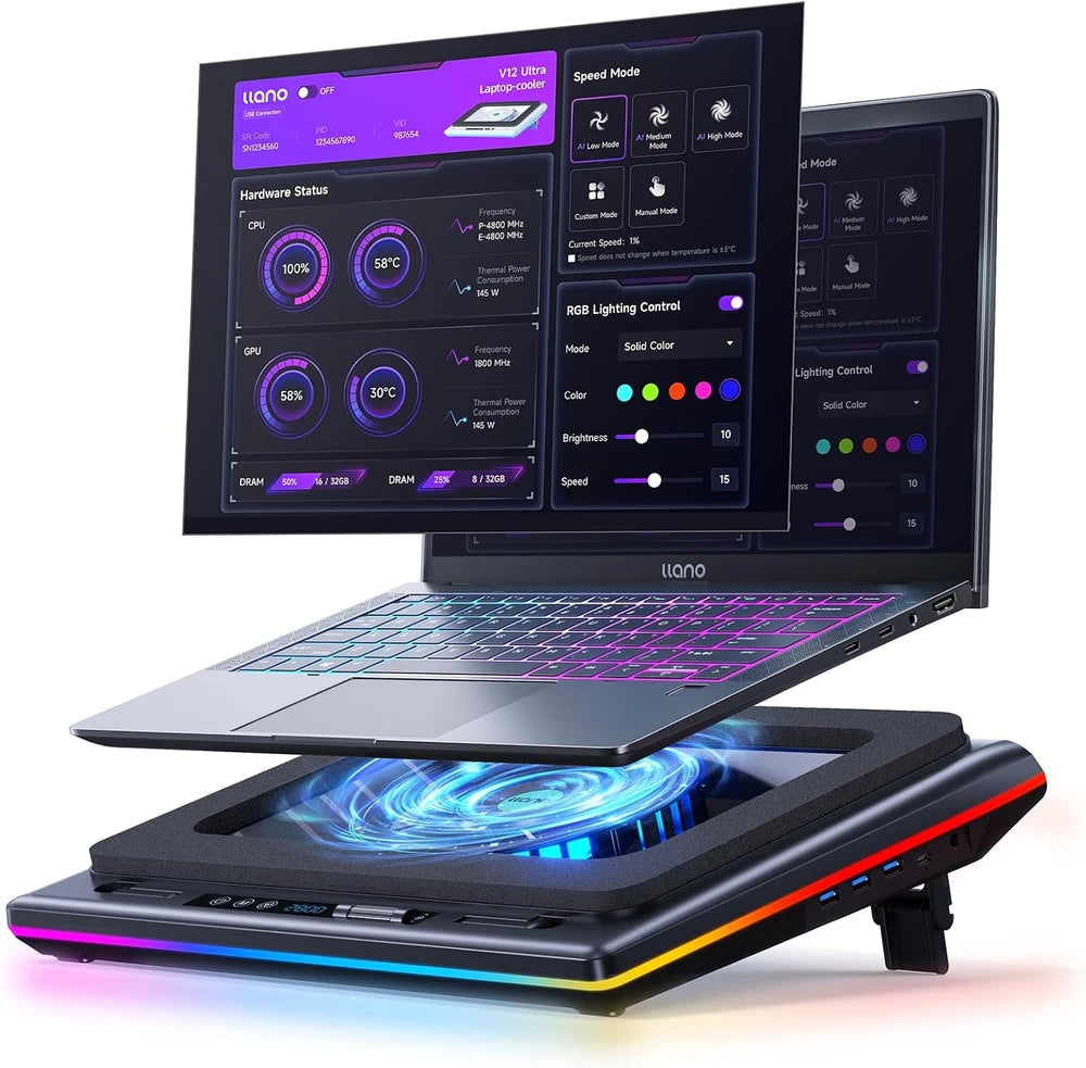 Smart Turbo Laptop Cooling Pad