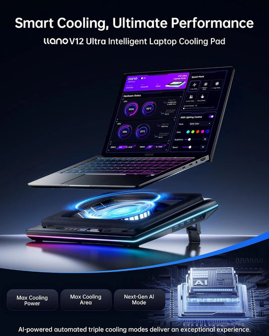 Smart Turbo Laptop Cooling Pad