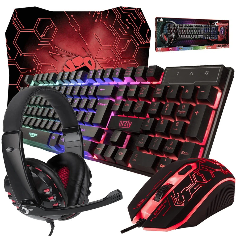 Kit de Teclado Ratón y Auriculares Gaming