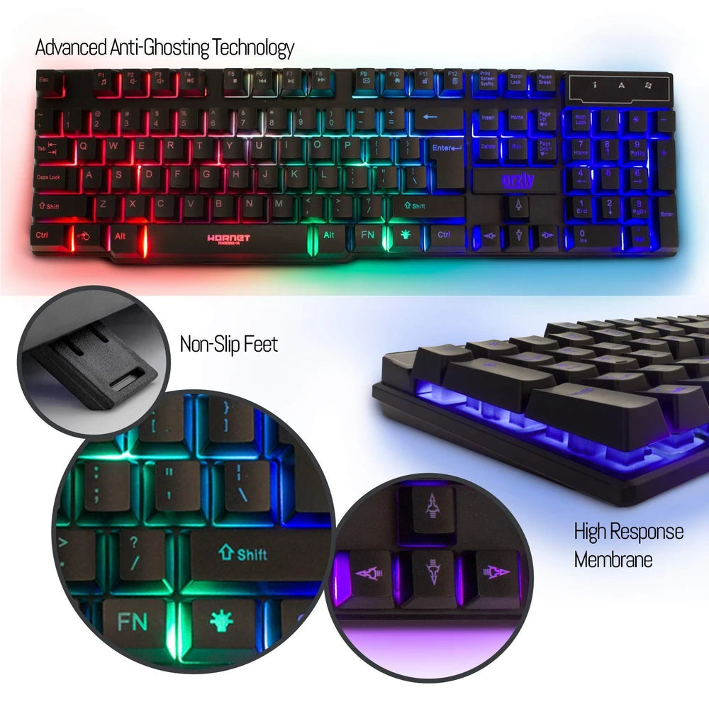 Kit de Teclado Ratón y Auriculares Gaming