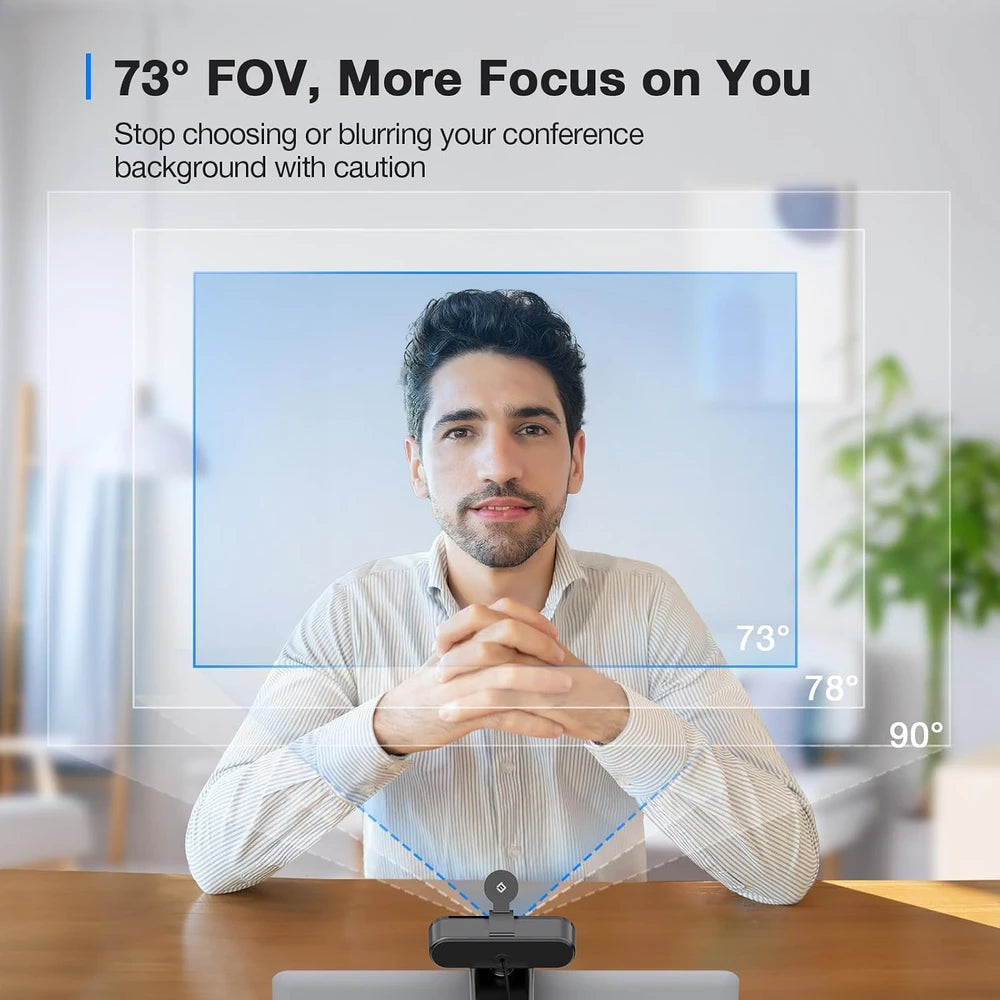 Camara Web 4K con Enfoque Automatico