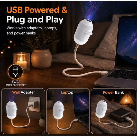 Proyector Estelar USB para Coche