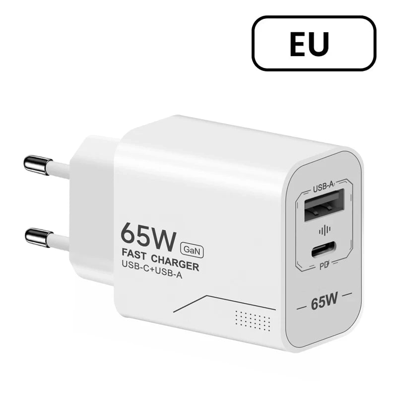 Cargador Portatil GaN Para Viaje