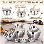 Umite Chef Stainless Steel Mixing Bowls with Lids