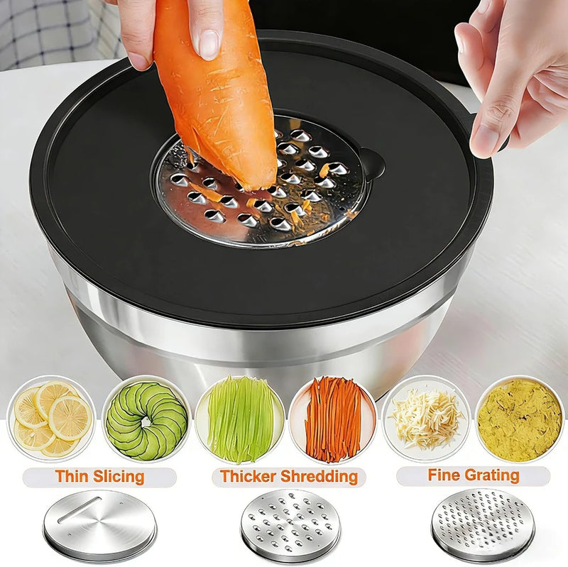Non-Slip Stainless Steel Mixing Bowl Set