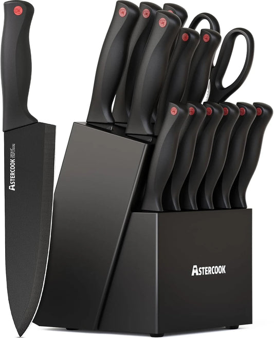 Astercook 15-Piece German Knife Set