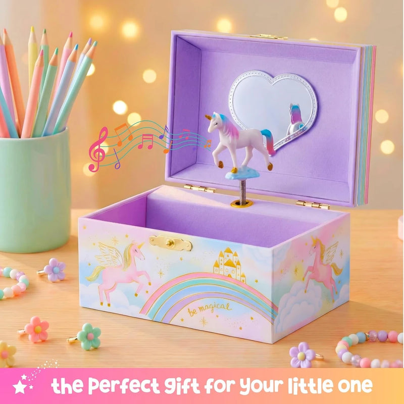 Giggle & Honey Musical Unicorn Jewelry Box