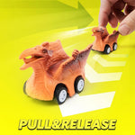 JOYIN Dinosaur Transport Truck with Pull Back Cars