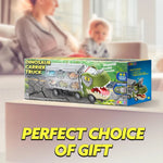 JOYIN Dinosaur Transport Truck with Pull Back Cars