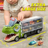 JOYIN Dinosaur Transport Truck with Pull Back Cars