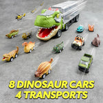 JOYIN Dinosaur Transport Truck with Pull Back Cars