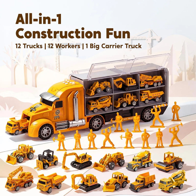 JOYIN Construction Truck Toy Set