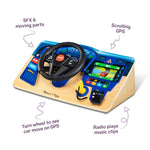 Interactive Wooden Driving Dashboard